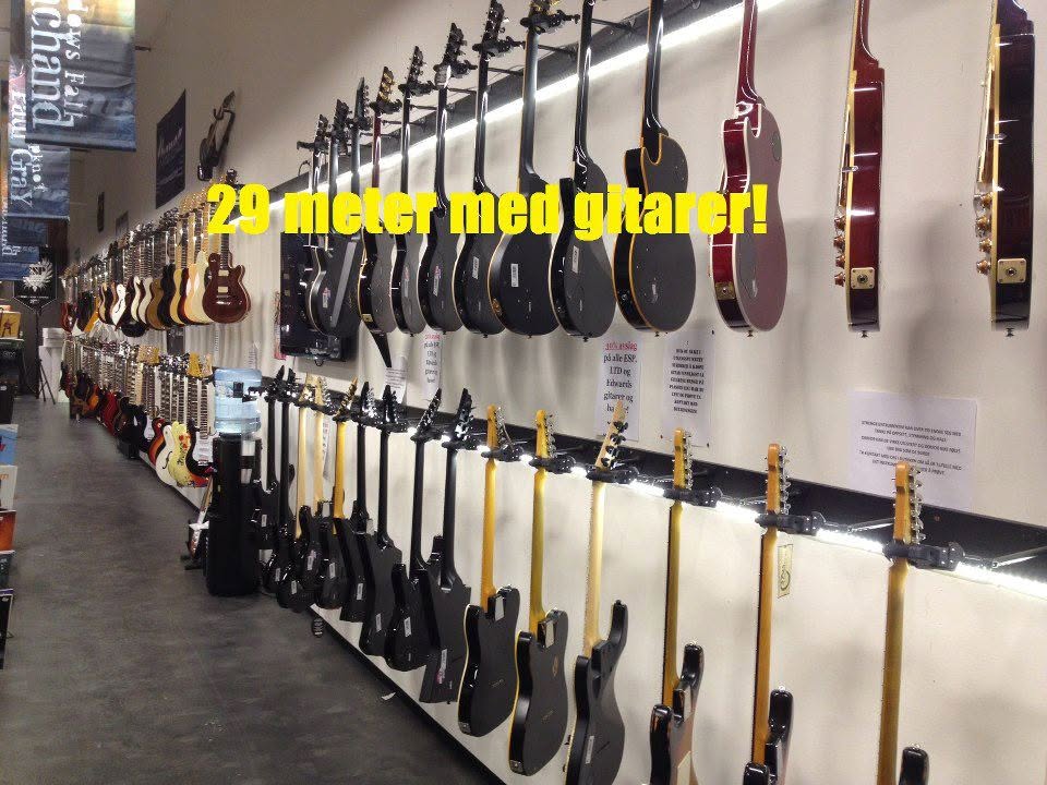 Lang gitarvegg